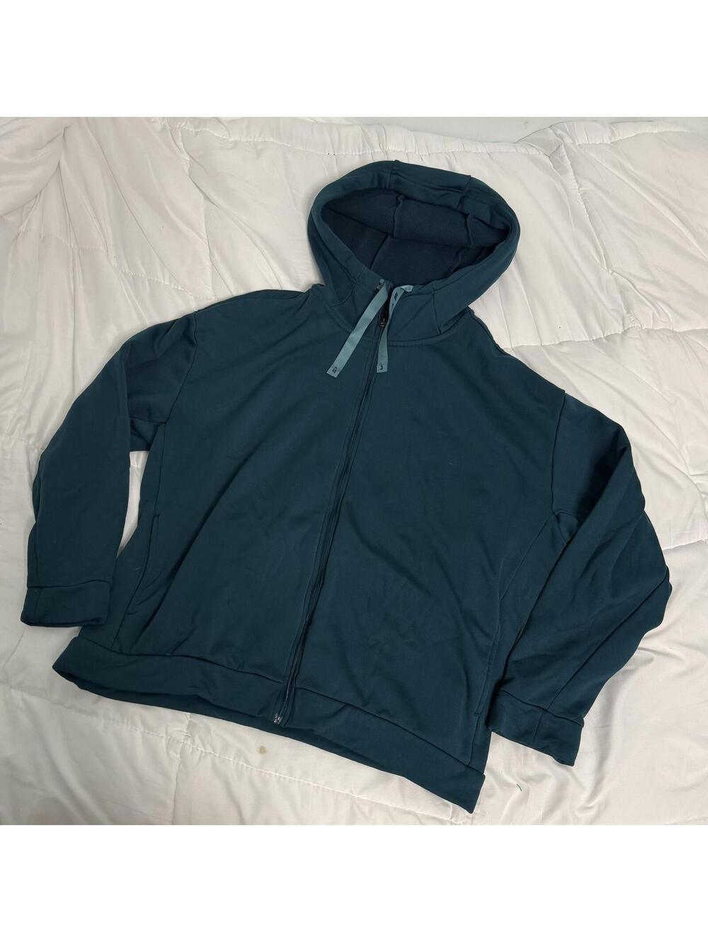 nike teal jacket zip up hoodie medium